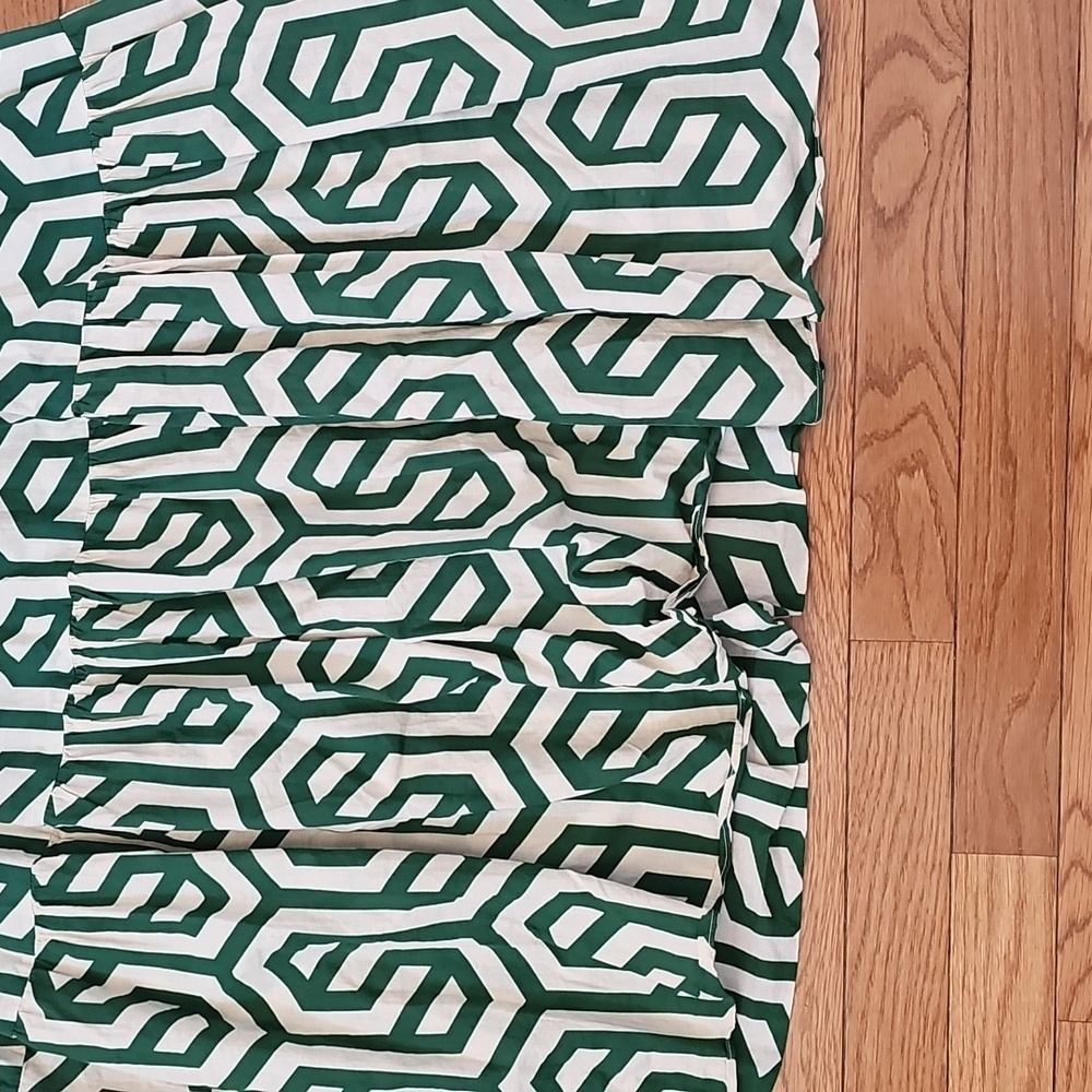 SALE! Zara The Karen Tiered Popover Dress In Geometric Print - Picture 3 of 9